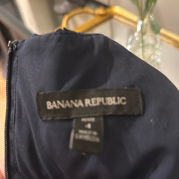 Banana Republic Navy Blue eyelet dress - Picture 2 of 4